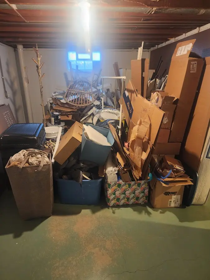 Roll-off dumpster container at job site for Construction Dumpster Rental in Williamstown